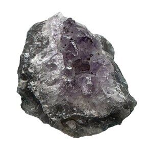 Raw Amethyst & Green Quartz Crystal Mineral Specimen For Collectors Display READ